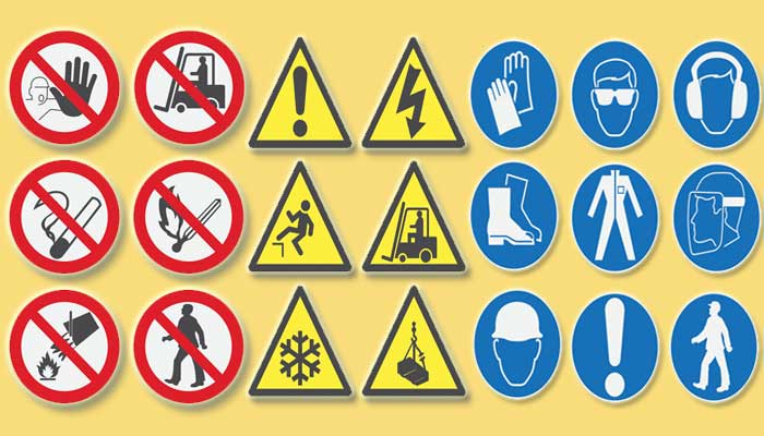 Safety signs and symbols