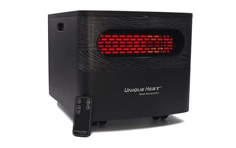 Unique Heat 1500-Watt PTC Portable Indoor Infrared Space Heater For Large Room