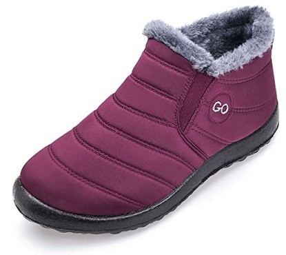 Harence Winter Snow boot for Womens Waterproof Walking Shoes For Travel