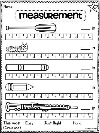 tape measure worksheet